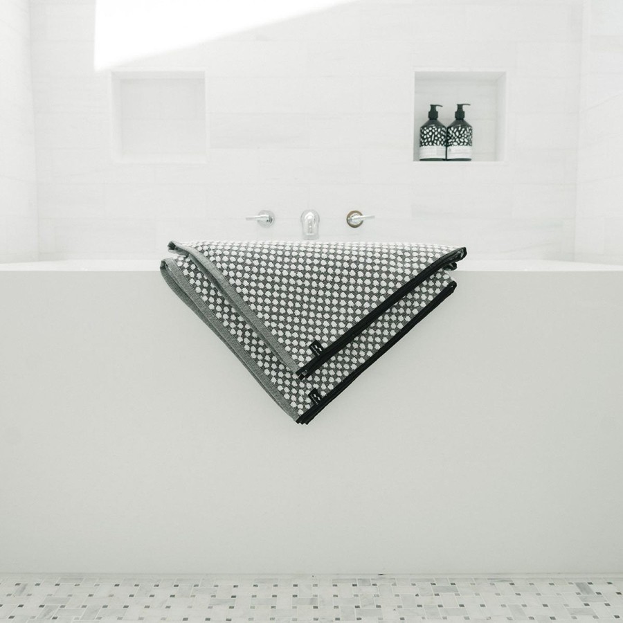 Bath Slowtide | Clive Bath Towel - Stone